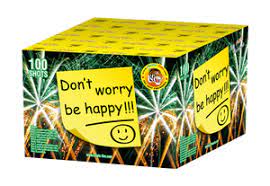 Baterie artificii 100 focuri 16 mm calibrul DONT WORRY BE HAPPY TFC16100-2M