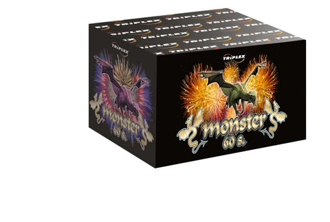 Baterie artificii monster 60 focuri 20 mm triplex